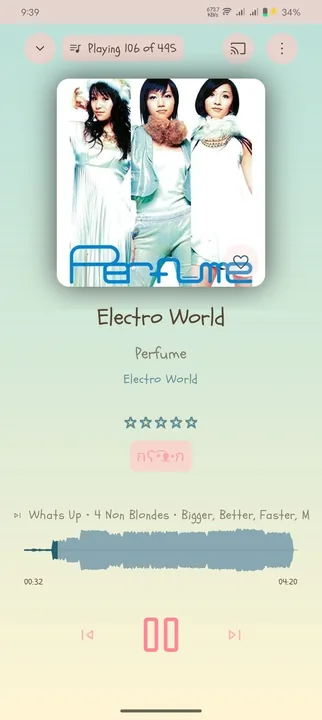 Pink and Cream Color Theme screenshot 2