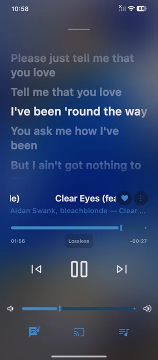 Apple music now playing screen (iOS 26) screenshot 2