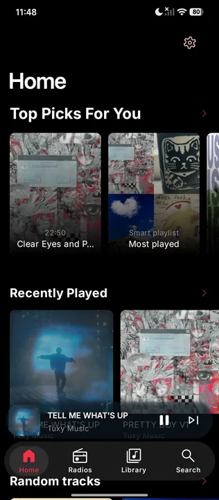 Apple Music style (iOS 26) screenshot 1