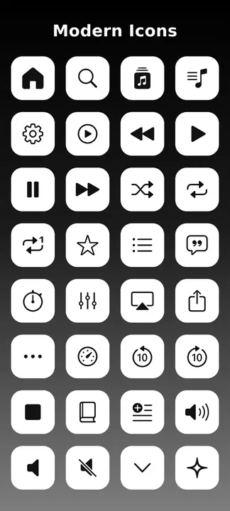 Modern Icons (A.Music) screenshot 1