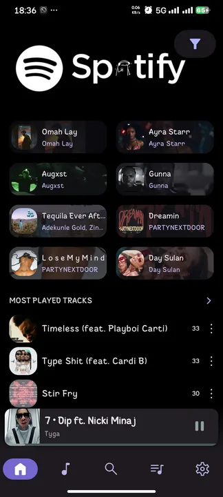 Modern Spotify Aesthetic screenshot 2