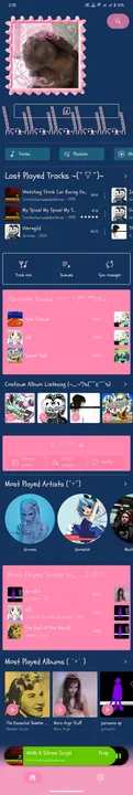 Pink and Blue Cutesy Theme screenshot 4