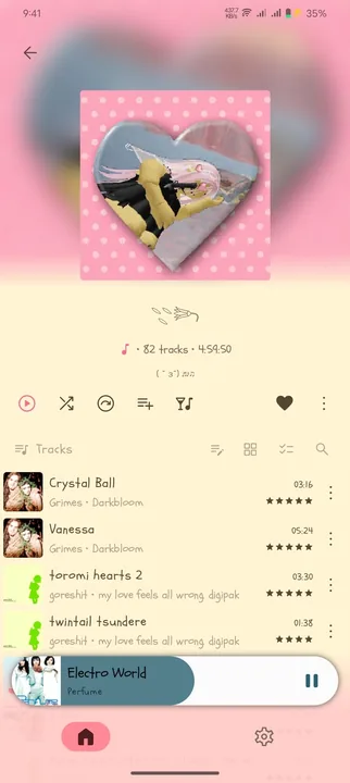 Pink and Cream Color Theme screenshot 3