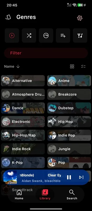 Apple Music style (iOS 26 Dark ver.) screenshot 3