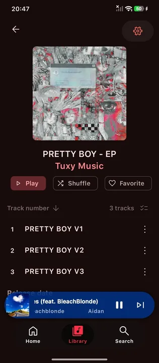 Apple Music style (iOS 26 Dark ver.) screenshot 2