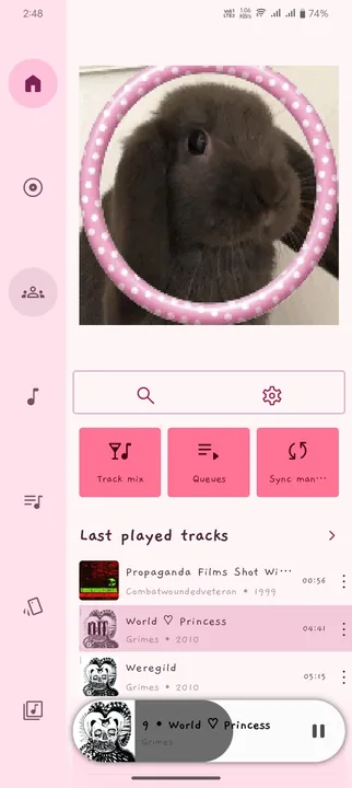 Pink cutesy theme screenshot 1